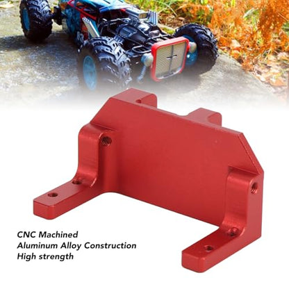 SUNGOOYUE Servo on Axle Mount, Aluminum Alloy Portal Axle 4-Link Suspension 1/10 RC Crawler Car Upgrade Parts for SCX10 III AR45P Third Generation (Red) - color: Net