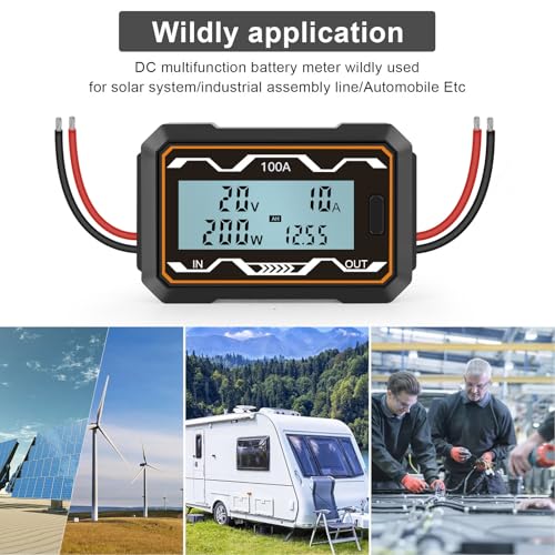 Battery Consumption Performance Meter 100A LCD Display Voltage Current Watt Power Analyzer