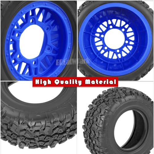 12mm/14mm/17mm Hex RC Truck Tires for Slash 2WD 4×4,Arrm a Senton,Axia1,Rc 4wd,Red cat,RC Short Course Truck Wheels and Tires,Navy Blue - color: Navy Blue - (12mm/14mm/17mm Hex)