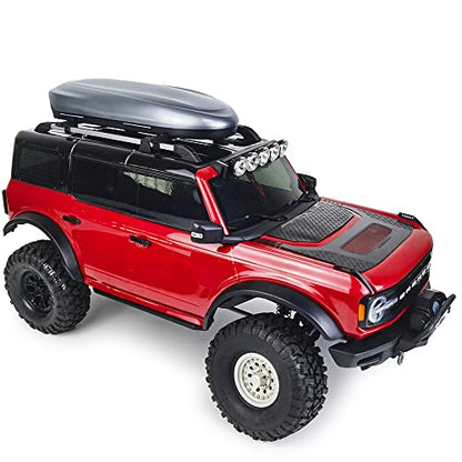 RC-Hub Plastic Roof Trunk Luggage Rack Box for 1/10 TRX-4 TRX-6 RC Crawler Car,Roof Top Carrier Storage Luggage Box for RC Crawler (Yellow) - color: Yellow