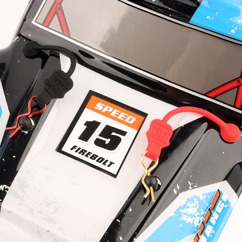 1.0mm RC Cars Body Clips with Pull Tabs for Universal 1/14 1/16 1/18 SCX24 Remote Control Car Compatible with Redcat HPI Himoto HSP Exceed Truck Buggy(8 Pieces, Black & Red) - color: Black & Red, size: 1.0mm