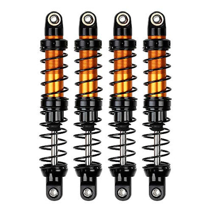 INJORA RC Shock Absorber 4pcs Damper for 1/10 RC Crawler Car Axial SCX10 90046 AXI03007 TRX4 TRX6 (100mm) - size: 100mm