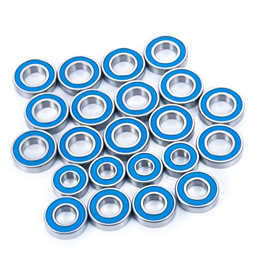 22Pcs Rubber Sealed Bearing Kit for Losi DBXL-E 2.0 Desert Buggy | 1/5 RC Car Model Upgrade Parts Accessories