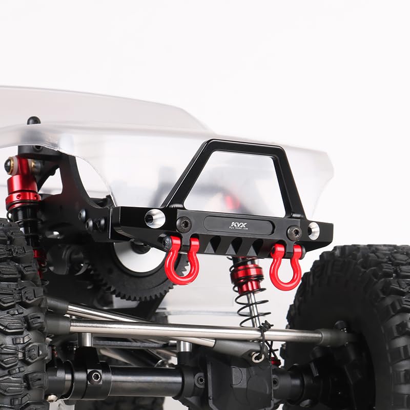 KYX Racing CNC Machined Aluminum Front Bumper Upgrades Parts Accessories for 1/10 RC Crawler Car Axial SCX10 PRO
