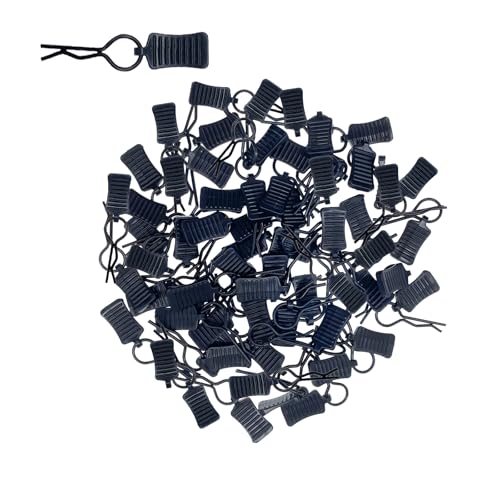 50pcs RC Body Clips with Pull Tabs for All 1/8 1/10 1/12 Scale Traxxas Redcat Axial Arrma HSP Redcat HPI Himoto Tamiya RC Car Truck Buggy Parts (1.2mm Rod Black Clips and Tabs) - size: 1.2mm Rod Black Clips and Tabs