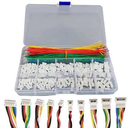 Jst 1.25mm Male Female Connectors Socket and Plug Kit with 15cm Pre-Crimped Silicone Cables Wire for Pixhawk Flight Controller