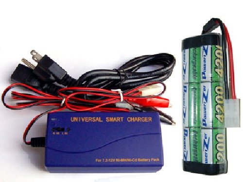7.2 Volt NiMH Battery Pack (4200 mAh) + Universal Smart Charger
