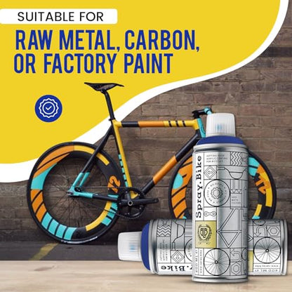 Spray.Bike Spray Paint - Bayswater (Royal Blue) | Designed Mainly for Bicycles | Multi-Use Acrylic Spray Paint for Metal, Plastic | High Coverage Bike Paint, 400ml - color: Bayswater