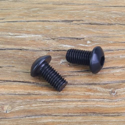55 Pieces M5 x 10mm Button Head Socket Cap Screws, Thread Pitch 0.8mm, Sutemribor M5 Black Screws, 10.9 Grade Alloy Steel, Black Oxide Finish, Fully Threaded - size: M5 x 10mm, style: Button Head