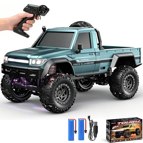 1:20 Scale RC Crawler RTR RC Rock Truck 4x4 2.4GHZ Hobby Grade Remote Control Car Model Vehicle RC Buggy (01-Blue) - color: 01-blue