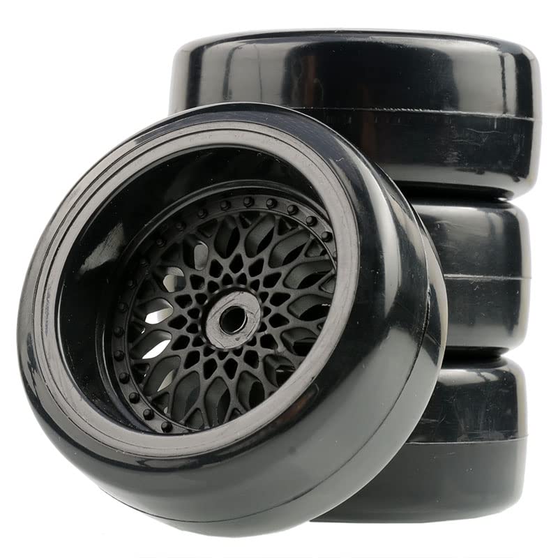 1/10 Drift Car Tires Set, Diameter 63mm RC Car Road Wheels and Tires with 12mm Hex RC Drift Car Tires Offset 3/6/9mm Fit for HSP HPI Sakura RC Car Accessories (Color : Offset 9mm) - color: Offset 9mm