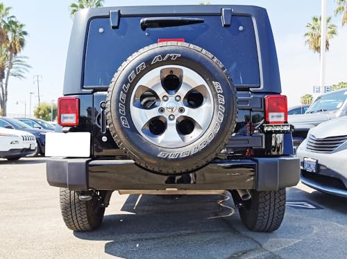 iJDMTOY Below Taillamp Mount Mini SR LED Light Bar Kit Compatible with Jeep 2007-17 Wrangler JK, Includes 30W LED Lightbar, Tail Light Moun Brackets & On/Off Switch Wiring Kit