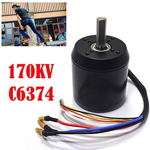 C6374 170KV Efficience Brushless Belt Sensored Motor for Electric Skateboard Longboarding (C6374, 170KV)