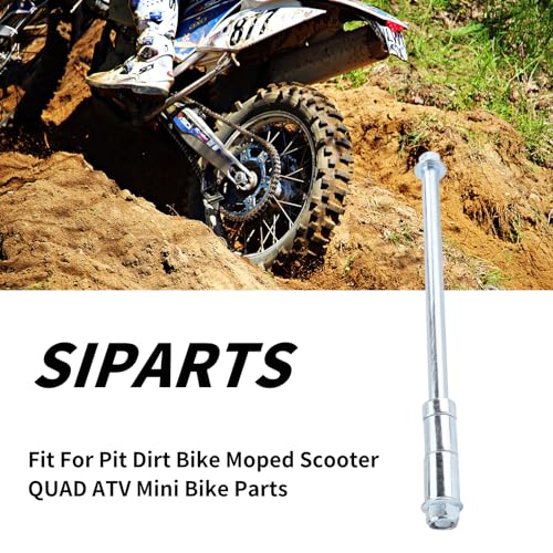 12mm 290mm Front Rear Axle with Bushing 5mm 22mm 38mm Fit for Pit Dirt Bike Moped Scooter QUAD ATV Mini Bike Parts - size: 12-290mm