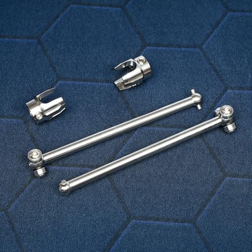 Titanium TC4 Center Drive Tri Tip Dogbone Upgrades Part for Arrma 1/7 Limitless | F1 V2(Not for F1 8S),Thicker&Longer Durable Harden Steel Axles Center Dogbone Shaft AR310472,2PCS Upgrade Part-Silver - color: Center, size: 1/7 Limitless F1 V2(Not for F1 8