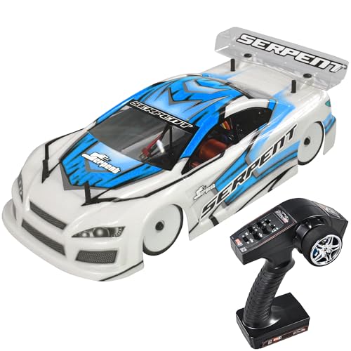 Serpent 1:10 4WD Brushless Electric Touring RC Car RTR | Carbon Fiber & CNC Aluminum Parts, High Speed Racing Vehicle, Blue (Battery & Charger Not Included) - color: Blue