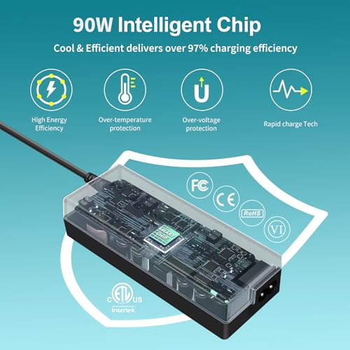 TAIFU 15V 6A AC Adapter Power Supply XT60 Plug Compatible with GT Power, HOTA D6 PRO P6 ISDT Q8 Q6 Nano Lipo Charger SKYRC Smart Balance Charger with XT60 Output Hota RC 90W Power Cord