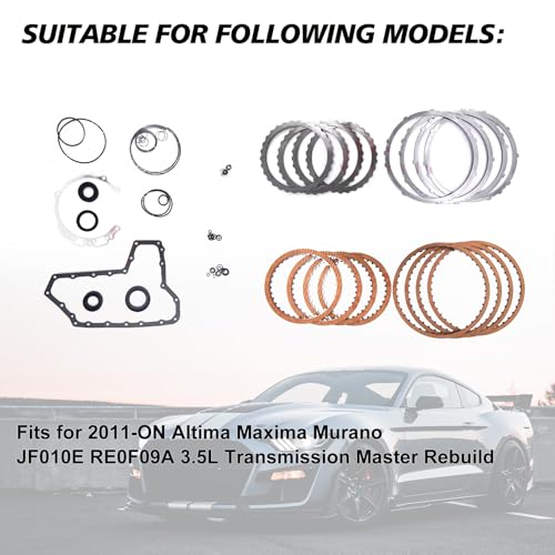 JF010E RE0F09A CVT Transmission Master Rebuild Kit Fits for 2011-ON Altima Maxima Murano 3.5L Repalce OE JF010E RE0F09A B181820C - size: JF010E