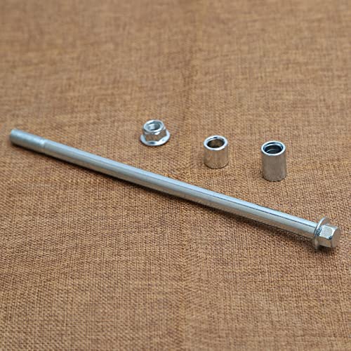 Mokuo 10mm 220mm Front Rear Axle with Bushing 6mm 20mm 32mm Fit for Motorcycle Pit Dirt Bike Moped Scooter QUAD ATV Mini Bike Parts - size: 10-220