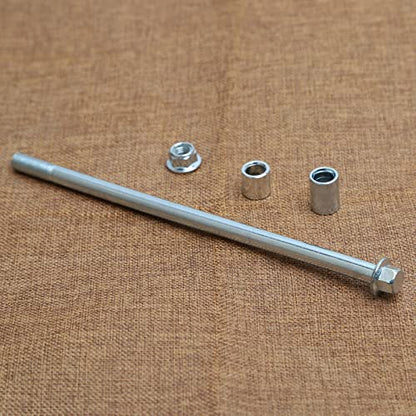 Mokuo 10mm 220mm Front Rear Axle with Bushing 6mm 20mm 32mm Fit for Motorcycle Pit Dirt Bike Moped Scooter QUAD ATV Mini Bike Parts - size: 10-220