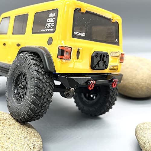 Aluminum Front&Rear Bumper for AXIAL SCX24 Jeep JLU AXI00002 1/24 RC Crawler Car Upgrade