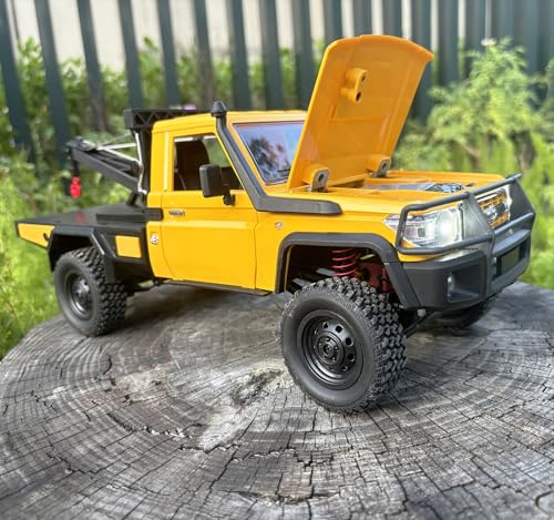WPLDEWAN MN82T RC Rock Crawler RC Truck 4x4 1/12 Scale All Terrain | Remote Control Pickup with Crane Hook RTR Proportional Throttle Steering 280 Motor Hobby Car Adult