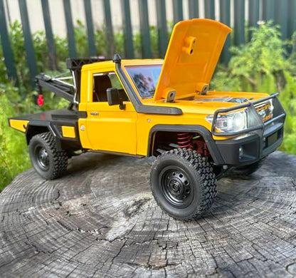 WPLDEWAN MN82T RC Rock Crawler RC Truck 4x4 1/12 Scale All Terrain | Remote Control Pickup with Crane Hook RTR Proportional Throttle Steering 280 Motor Hobby Car Adult