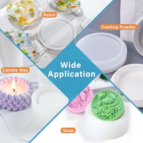 Bond Craftor 15A Silicone Mold Making Kit 64oz, 4H Cure Platinum Silicone | Easy Mixing, High Tear Strength, Non-Toxic Silicone Mold Kit for for Resin, Jewelry, Craft, Soap, Candle, 3D Silicone Molds - size: 64oz