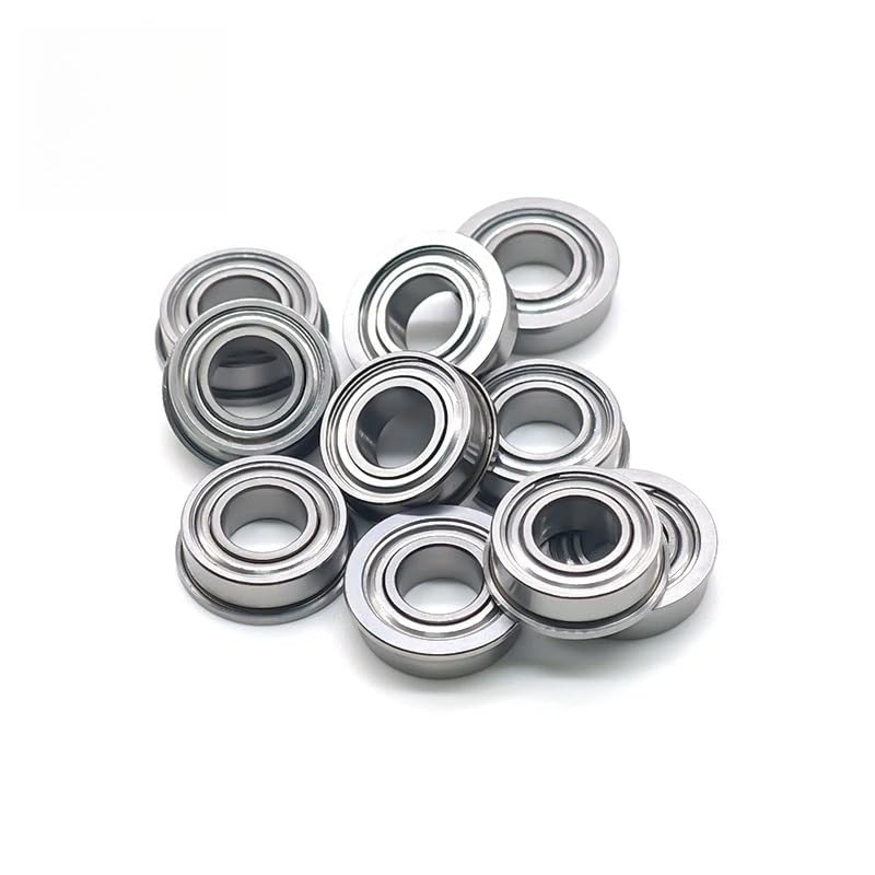 10PCS MF126ZZ 6x12x4 mm Bearing ABEC-7 Miniature Flanged MF126Z Ball Bearings MF126 ZZ - size: MF126ZZ 6x12x4