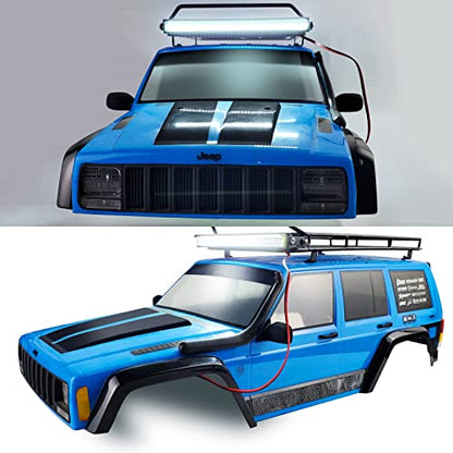 SWX Roof Rack with LED for 1/10 SCX10 TRX-4 Crawler Upgrade | Roof Rack, LED Light Bar, SCX10, TRX-4, 1/10 Crawler