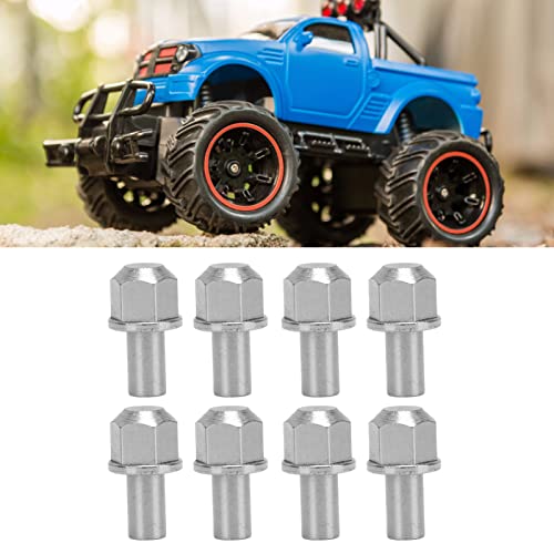 Alomejor RC Car Replacement, Reliable and Durable Hex Wheel Hub Drive, Metal Nut Set, 8Pcs Extension Column for DIY Upgrades, Maintenance, and Customi