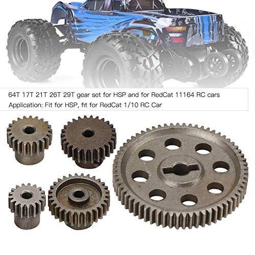 Differential Main Metal Spur Gear,Durable and Long Lasting 64T Main Gear,Not Easily Worn Out Gear Motor,for HSP Brontosaurus 1/10 Truck 94111