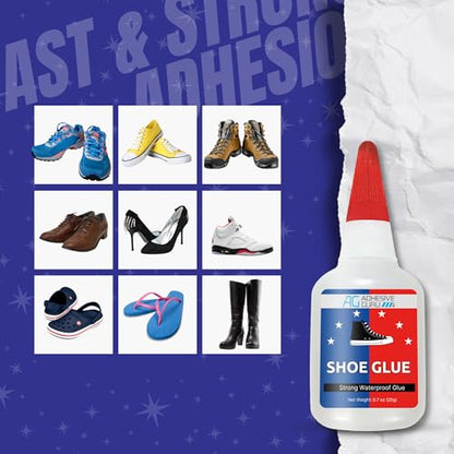 Adhesive Guru Professional Shoe Glue (0.7 oz), Shoe Sole Repair, Ultimate Shoe Repair Glue, Suitable for Sports Shoes, Sneakers, Boots, Sandals etc. Compatible with CA Accelerator - 1 Pack - size: 1 Pack, style: Shoe Glue