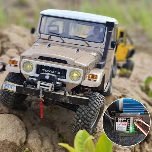 Radiolink R6F 2 PCS 2.4Ghz RC Car/Boat Receivers 6 Channels Low Response Latency RC Training Lightweight for Remote Controller RC4GS V3 RC6GS V3 RC8X (No Gyro)