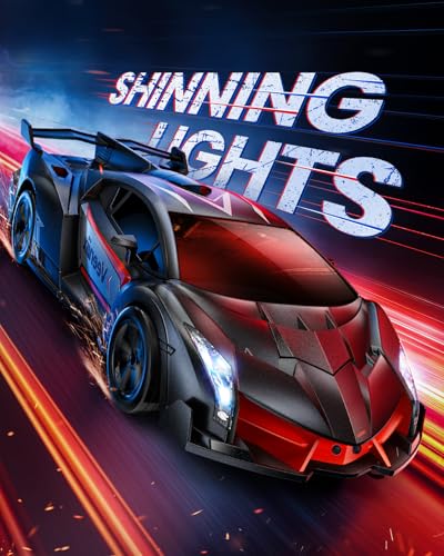 Veeniix V992 1:14 Scale 2-in-1 Transform RC Robot Car Toy, Gray | Gesture Sensing & Auto Deformation, LED Lights & Sound, 2 Batteries 60 Min Play, Durable ABS, Gift for Kids Ages 6+ - color: Gray