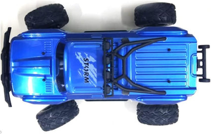 55KM/H High Speed Desert Electric Remote Control Racing Car, 4WD 2212 Brushless Motor 3200KV Rechargeable RC Rally Truck, 2.4G Full Scale Off-Road Climbing Vehicle, Xmas Gift for Adults