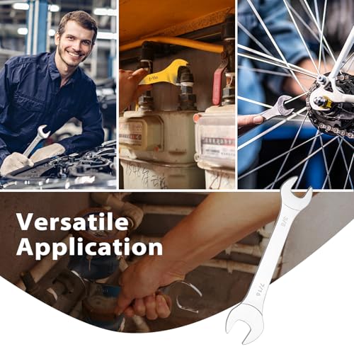 Super-Thin Open End Wrench, 3mm Ultra Thin Open End Wrenches 20 x 21mm Chrome Vanadium Steel Wrench for Tight Spots Repair - size: 20 x 21mm