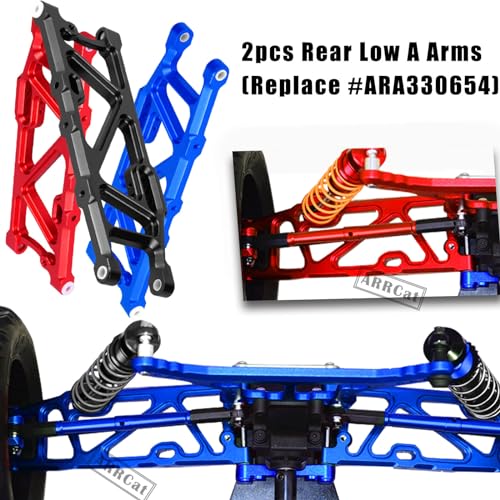 Aluminum Front & Rear Suspension Arms Upgrades Part for 1/8 Outcast 6S BLX,Kraton 6S BLX,Notorious 6S BLX,Talion 6S BLX,ARRCat 6pcs Lower Upper Swing Arm Set Hops up w/Pivot Balls,Navy Blue - color: Navy Blue - Upgrades 2022