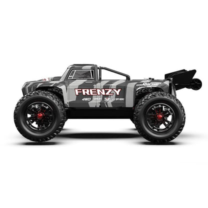 1:12 4WD RC Monster Truck Brushless Motor, 70+km/h High Speed, Double 3S Li-Po Battery with Balance Charger, Waterproof All-Terrain Hobby Grade Remote Control Car for Adults - style: Stealth Black