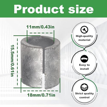 2 Pairs Battery Post Terminal Shims,Battery Terminal Adapter Kit with Positive Negative Post Shims, Anode Cathode Connector Sleeves and Lead Repair Rings for Automotive, Truck, SUV