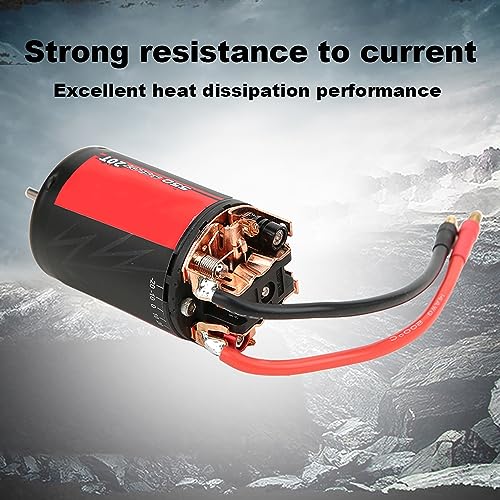 RC Crawler Brushed Motor, 8000 RPM, 5 Slot 550, Compatible with 1/10 RC Crawler, for Throttle Linear and Easy Installation