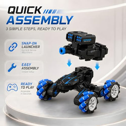 RC Tank Replacement Body, RC Tank Accessories Plastic Hull Shell Cover for Remote Control Tank Toy, Repair Upgrade Spare Parts for Hobby Model Vehicles - color: Blue & Tank Body