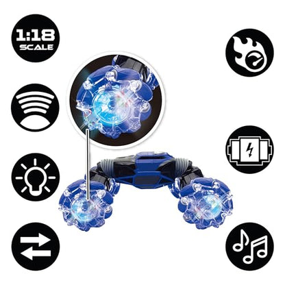 LEXiBOOK, Extreme Crosslander RC Car, RC50 | Gesture bracelet, Music, Light effects, Rechargeable - style: Crosslander Extreme - Luminous