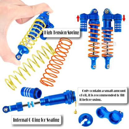 RC Upgrades Part for 1/10 Rustler Stampede (VXL) 2WD,A-Arm,Shock,Drive Shaft,Caster Block,Steering Blocks,Stub Axle Carriers,Steering Bellcranks,Links,Shock Tower,Front Bulkhead,Navy Blue - color: Navy Blue - (Rc Upgrades)