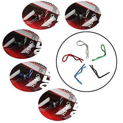 50 Pieces 90-Degree Angle Body Clips Bent Springy Pins & RC Car Clip Pin Steel Wires for 1/8 1/10 1/12 Scale RC Model Cars Universal Vehicle Clips Truck Crawler Trucks - color: 1.2mm