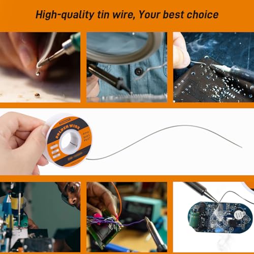 TOWOT 63-37 High Purity Tin Lead Rosin Core Solder Wire for Electrical Soldering, Content 1.8% Solder Flux (1.5mm, 50g) - style: High Purity 0.059Inch 0.11LB