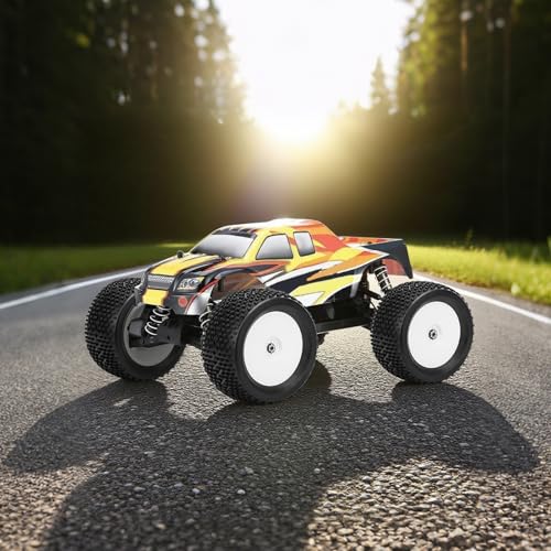 17mm Hex RC Wheel and Tires, daitoku 1/8 RC Off Road Racing Truck Tires and Wheels for Arrma Typhon 6S Talion 4WD HPI HSP Bazooka Camper Kyosho TRAXXAS - White