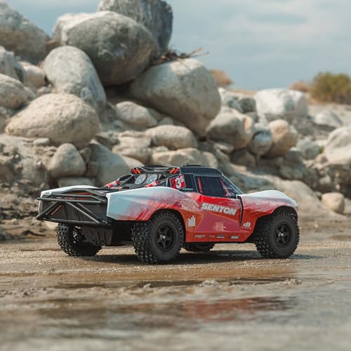 ARRMA RC Truck 1/10 SENTON 4X4 223S BLX BRUSHLESS Short Course Truck RTR (Battery and Charger Not Included) with DSC, RED, ARA4303V4T2 - color: Red