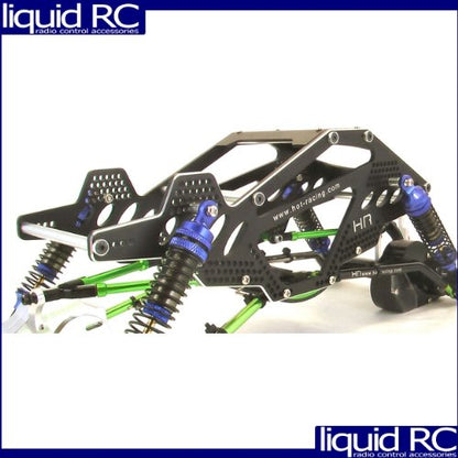Hot Racing SCP14RR01 Aluminum Rock Racer Conversion Chassis (Black) - Ax10