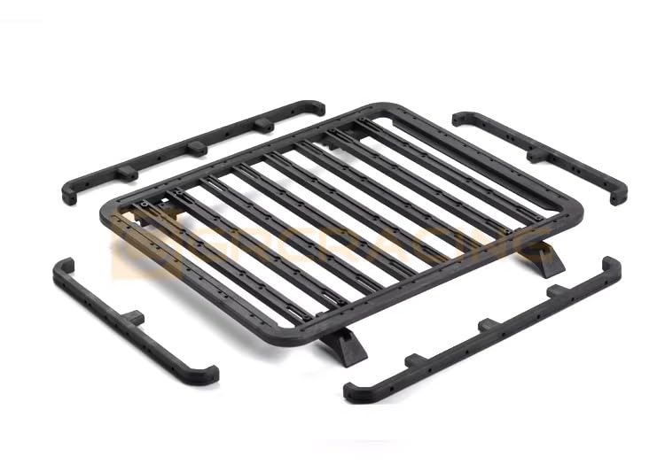 Carbon Hybrid Nylon Plastic Realistic Roof Rack for 1/10 RC Crawler TRX-4 TRX-6 axial scx10 Remanufactured Parts (G172FB(Medium)) - color: G172fb (Medium)
